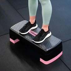 Степь-платформа Gymtek 3-х уровневая черно-розовая