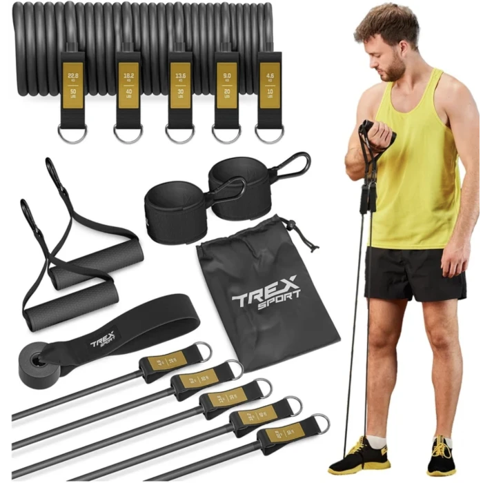 Набор резинок с эспандерами Trex Sport TX-050TS черный