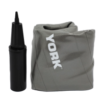 Фітбол York Fitness 75см сірий + насос