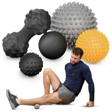 Набір масажних м'ячів Trex Sport TX-005MSC 5в1 для йоги та фітнесу EPP