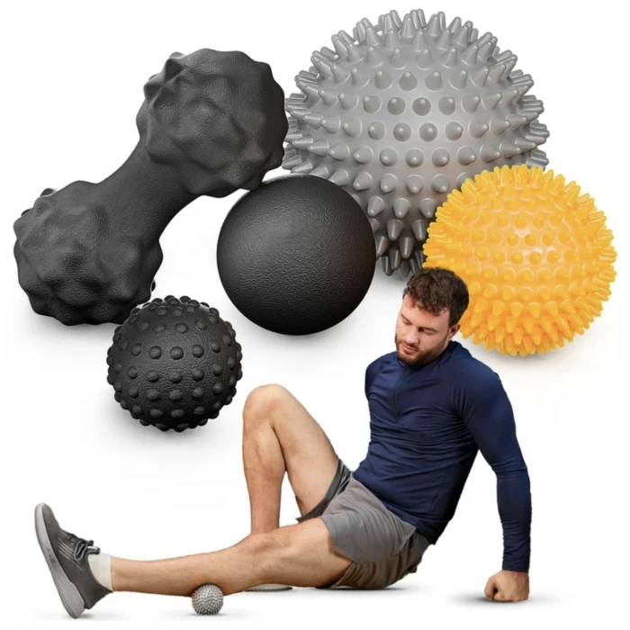 Набір масажних м'ячів Trex Sport TX-005MSC 5в1 для йоги та фітнесу EPP