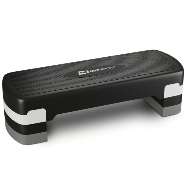 Степ платформа Hop-Sport HS-PP033AS черно-белая