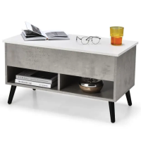 Стол трансформер Costway Lagom в стиле Loft серый