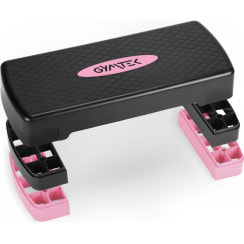 Степь-платформа Gymtek 3-х уровневая черно-розовая