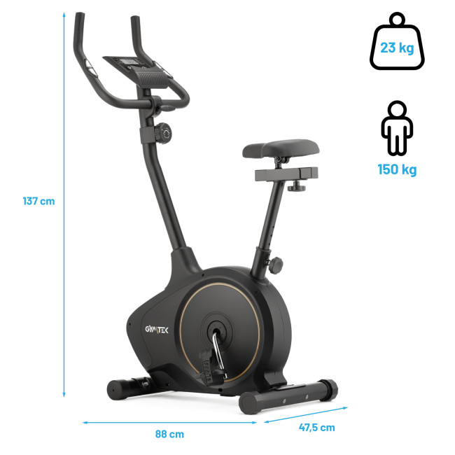 Велотренажер Gymtek XB1400 магнітний золотий