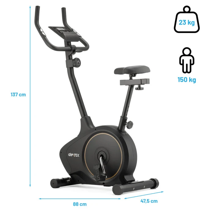 Велотренажер Gymtek XB1400 магнитный золотой