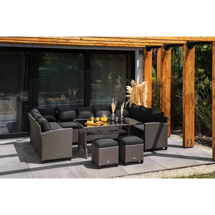 Набор садовой мебели Di Volio Livorno Серый/Графитный