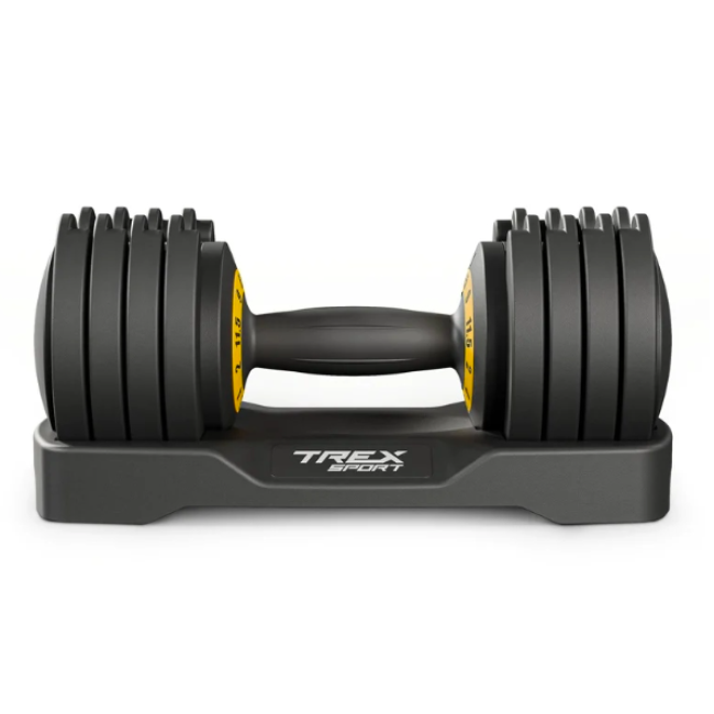 Гантель розбірна регульована Trex Sport 2-11,5кг чорний
