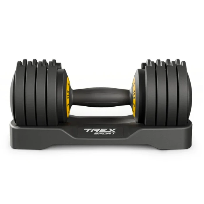 Гантель розбірна регульована Trex Sport 2-11,5кг чорний