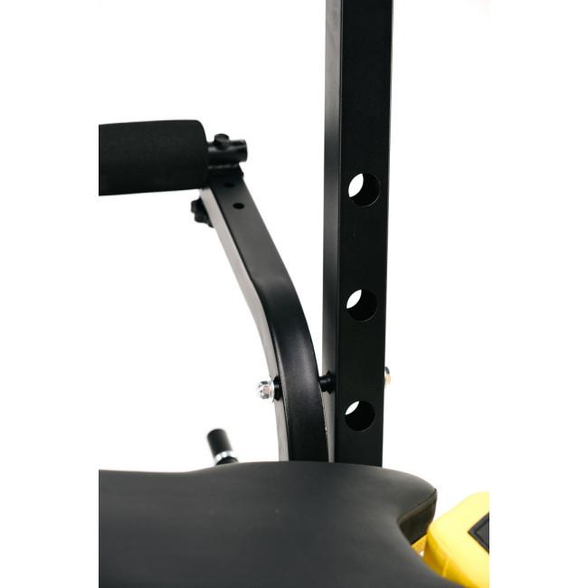 Лавка тренувальна Besport WB-004 для жиму зі стійкою під штангу та партою Скотта