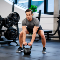 Гиря виниловая Gymtek 10кг черный