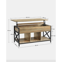 Стол трансформер Leobert Elias в стиле Loft натуральный