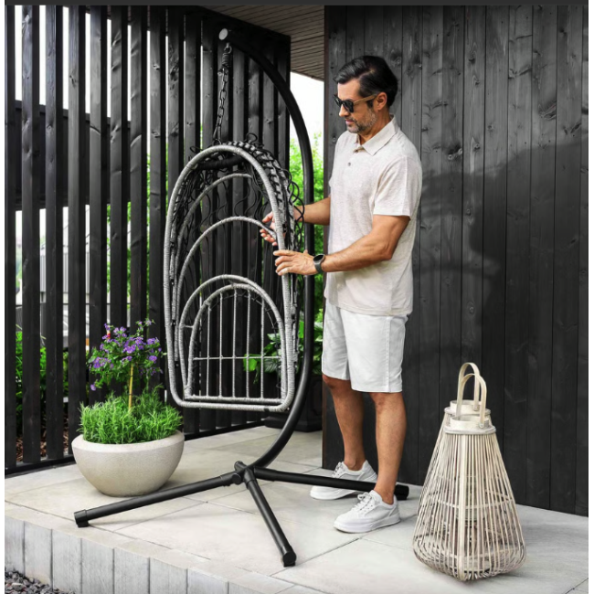 Підвісне крісло-кокон Di Volio Beluno графітовий