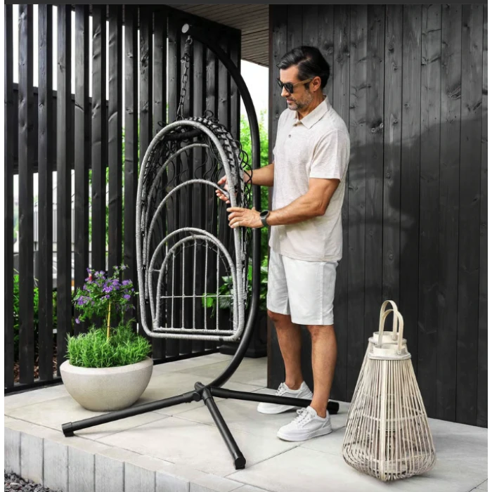 Підвісне крісло-кокон Di Volio Beluno графітовий