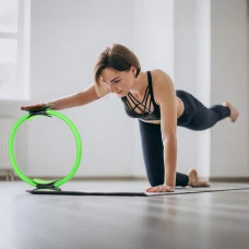 Кільце для пілатесу Gymtek армоване скловолокно 38см салатовий