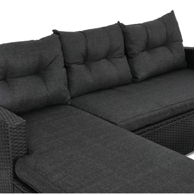 Комплект садових меблів Di Volio Dalmia сірий/графітовий