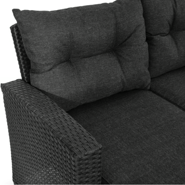 Комплект садових меблів Di Volio Dalmia сірий/графітовий