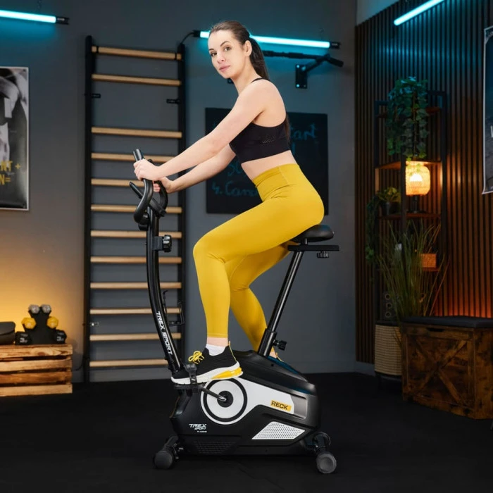 Велотренажер Trex Sport TX-400MB Reck магнітний чорно-білий
