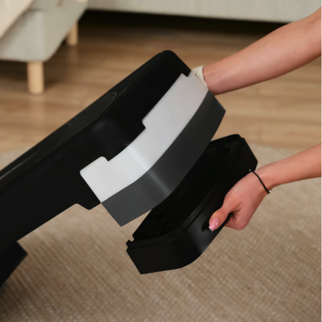 Степ платформа Hop-Sport HS-PP033AS черно-белая