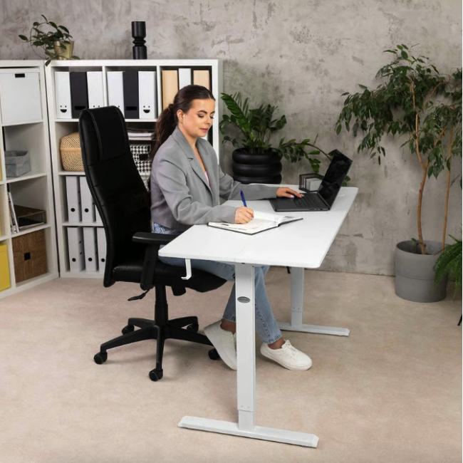 Компьютерный стол с регулируемой высотой Di Volio Biago белый