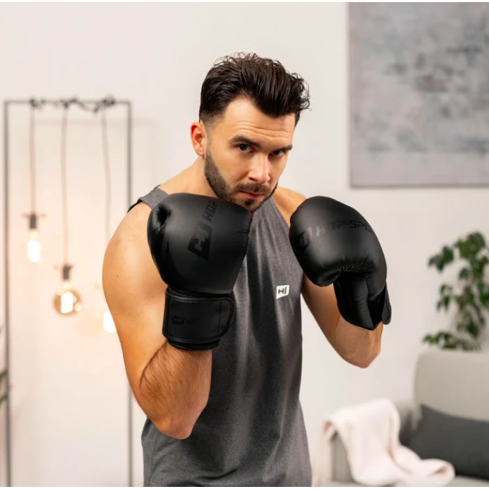 Боксерські рукавиці Hop-Sport HS-BG10 10oz чорні