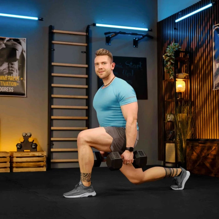 Гантеля шестигранная прорезиненная TX-125RD Trex Sport 12,5кг