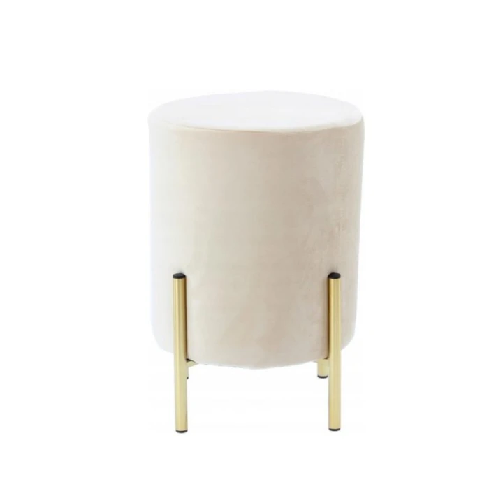 Пуф Chomik TUCCI велюровый на ножках белый