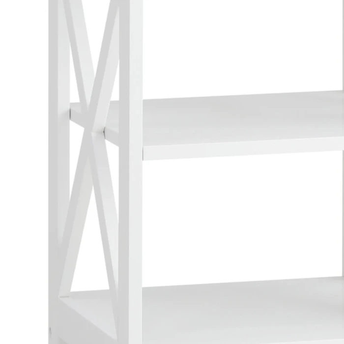 Стеллаж Chomik HOLLY с двумя деревянными полками белый.