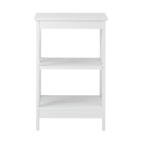 Стелаж Chomik HOLLY з двома дерев'яними полицями білий