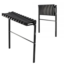 Лавка на цвинтар Chomik TWIST складна 100см чорний