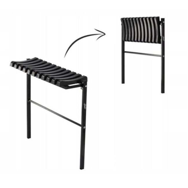 Лавка на цвинтар Chomik TWIST складна 100см чорний