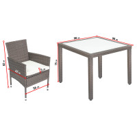 Садовая мебель Di Volio VERONA 4+1 коричневая