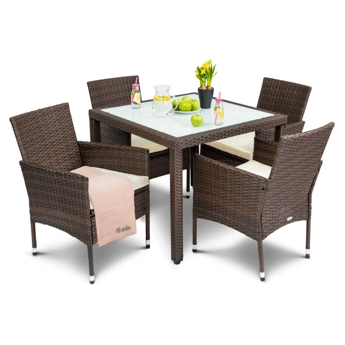 Садовая мебель Di Volio VERONA 4+1 коричневая
