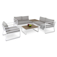 Набір садових меблів Di Volio Avola - Білий/Сірий