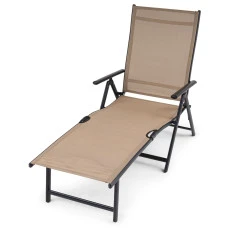 Садовый шезлонг с алюминиевой рамой Di Volio Bolzano бежевый