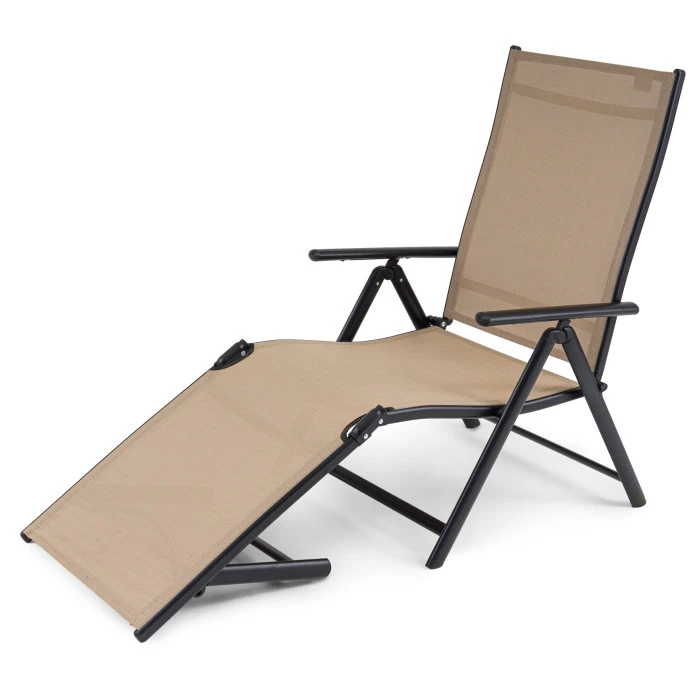 Садовый шезлонг с алюминиевой рамой Di Volio Bolzano бежевый