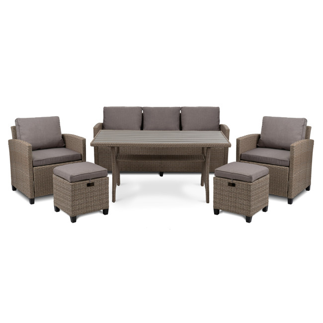 Комплект садовой мебели Di Volio Genova Бежевый/Светло-серый