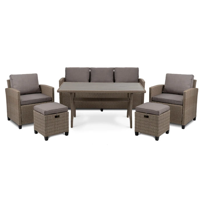 Комплект садових меблів Di Volio Genova Бежевий/Світло-сірий