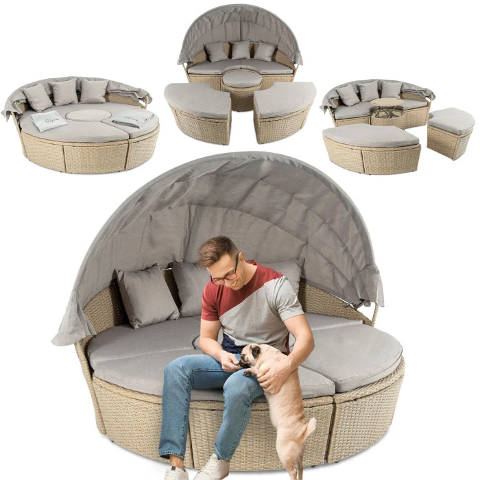 Садовая мебель Di Volio MILANO бежево-серая