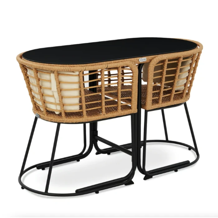 Комплект балконних меблів Di Volio Celano бежевий/кремовий