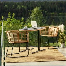 Комплект балконних меблів Di Volio Celano бежевий/кремовий