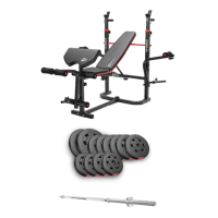 Набор Hop-Sport Premium 69кг со скамьей HS-1065HB Pro и штангой