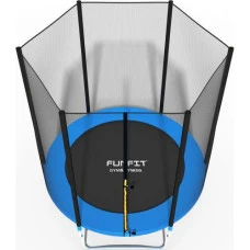 Батут Funfit 6ft (183см) синій з зовнішньою сіткою