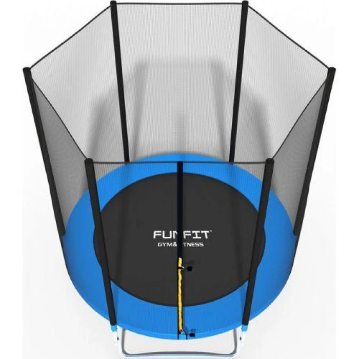 Батут Funfit 6ft (183см) синій з зовнішньою сіткою