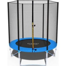 Батут Funfit 6ft (183см) синій з зовнішньою сіткою