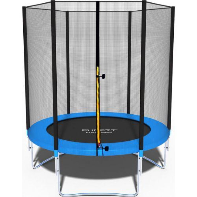 Батут Funfit 6ft (183см) синий с наружной сеткой