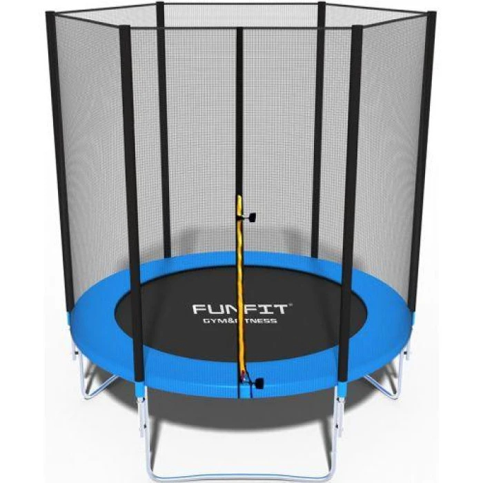 Батут Funfit 6ft (183см) синій з зовнішньою сіткою