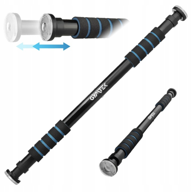 Турник раздвижной GYMTEK 63-100см черно-синий