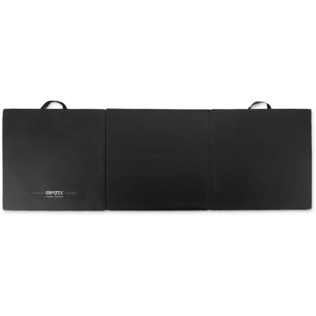 Мат гімнастичний Gymtek твердий 5см з липучкою чорний