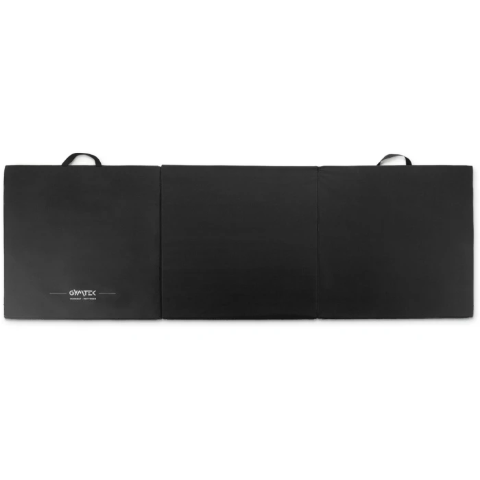 Мат гімнастичний Gymtek твердий 5см з липучкою чорний